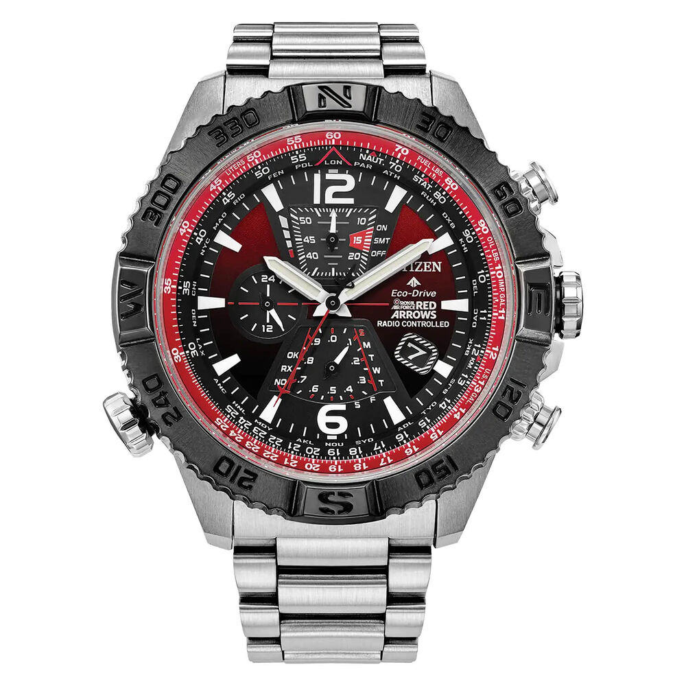 Citizen Red Arrows Navihawk A.T. 48mm Red Dial Bracelet Watch image number 0