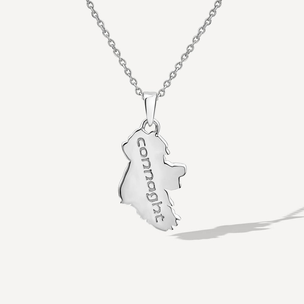 My Heart Belongs to Connaught Sterling Silver Pendant image number 1