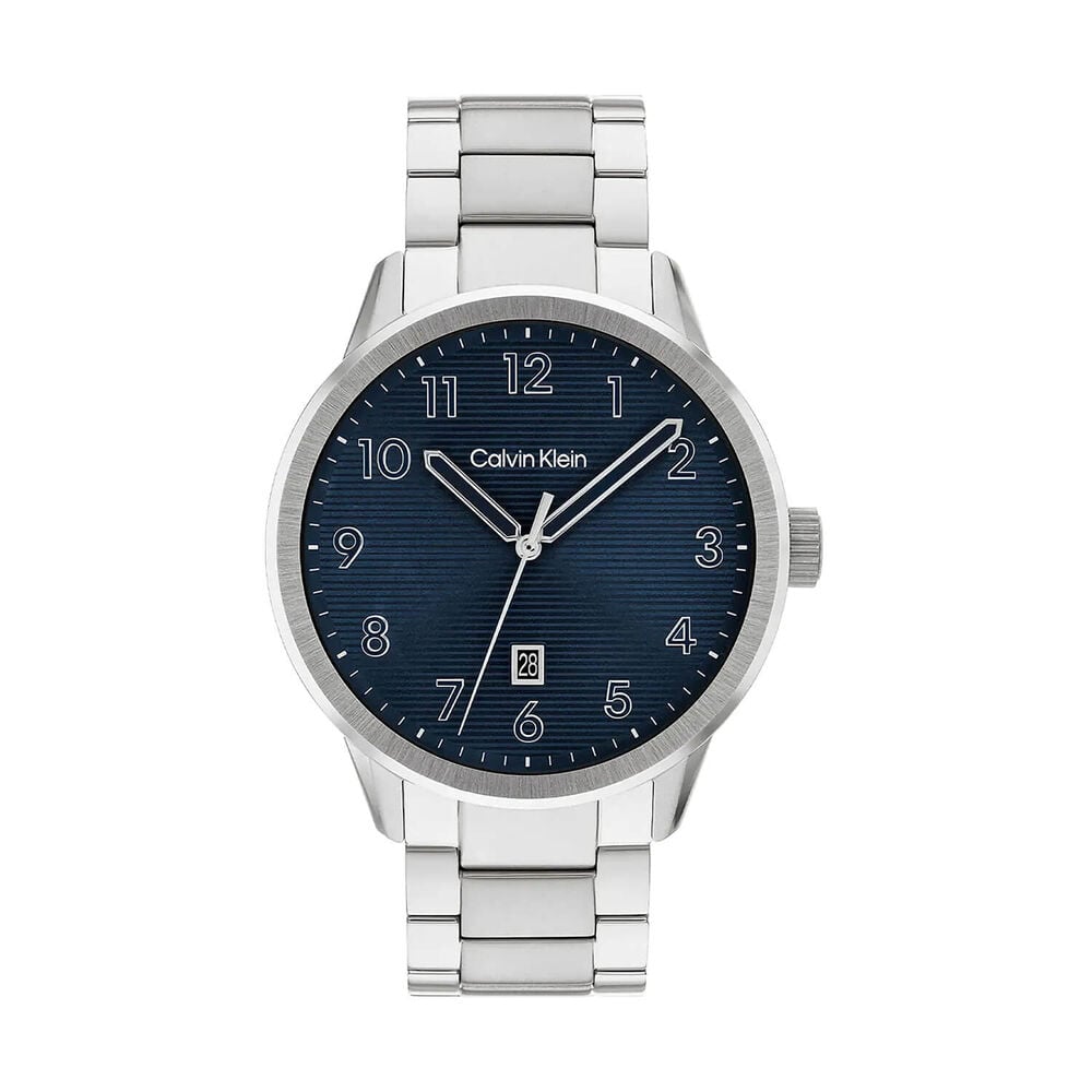 Calvin Klein Minimalistic Pilot 42mm Blue Dial Stainless Steel Bracelet Watch image number 0