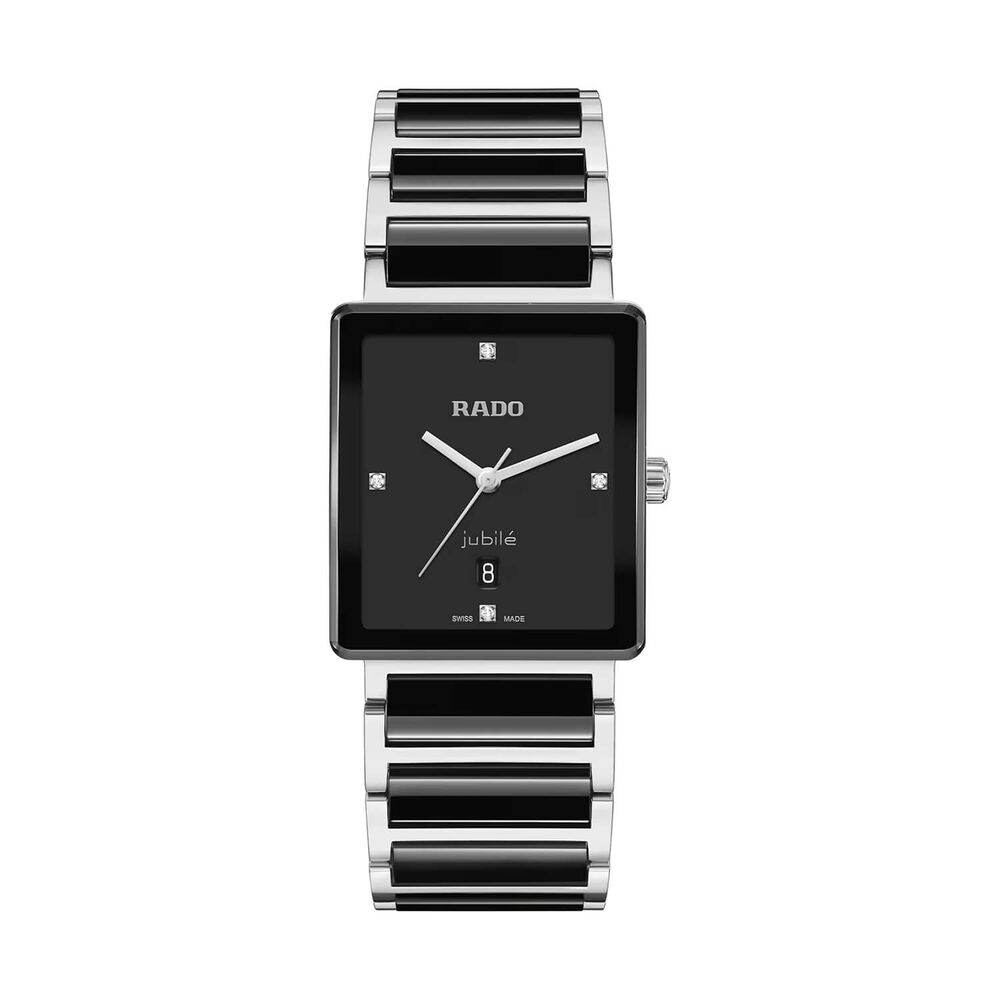 Rado Integral Diamonds 31.5mm Black Dial Stainless Steel Bracelet Watch