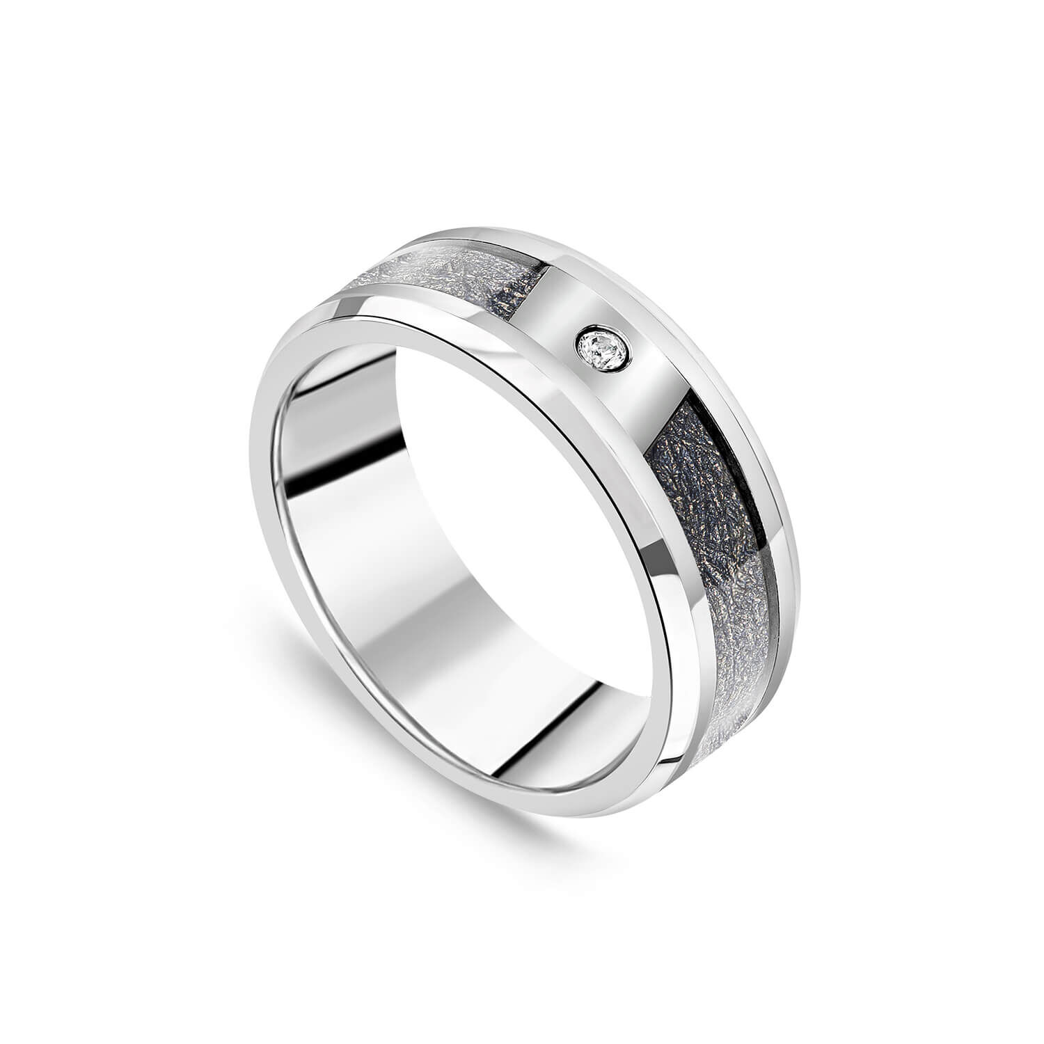 Tungsten cubic zirconia outlet rings