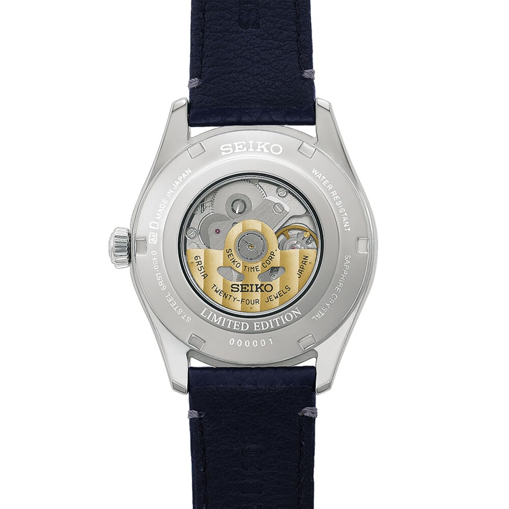 Seiko 145th Anniversary Presage Classic Series Limited Edition 'Shiro-neri' Leather Strap Watch