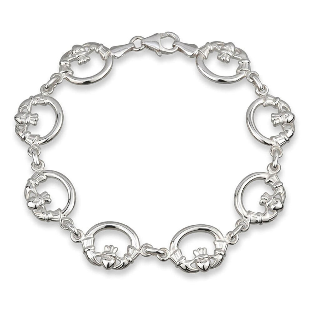 Sterling Silver Claddagh Bracelet