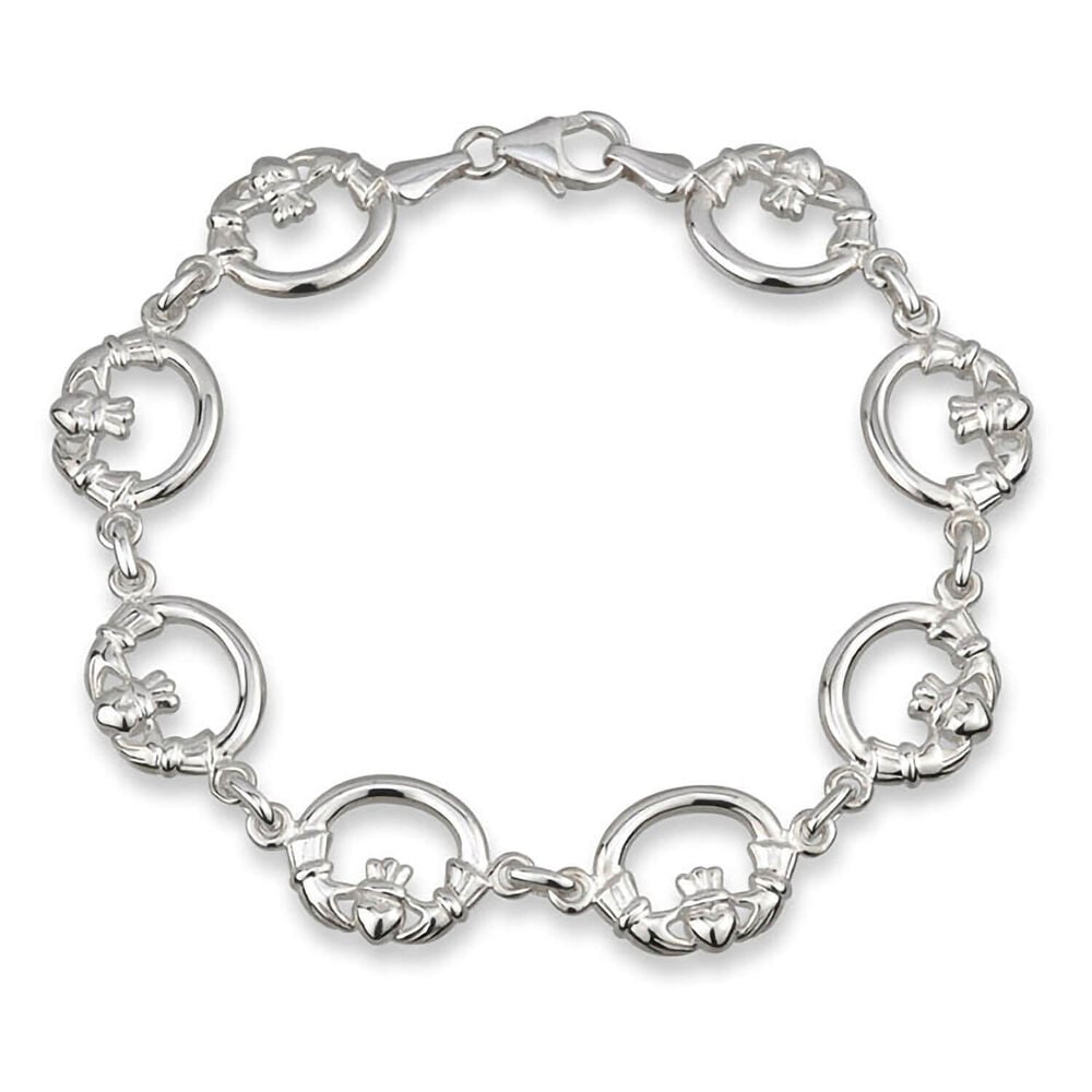 Sterling Silver Claddagh Bracelet image number 0