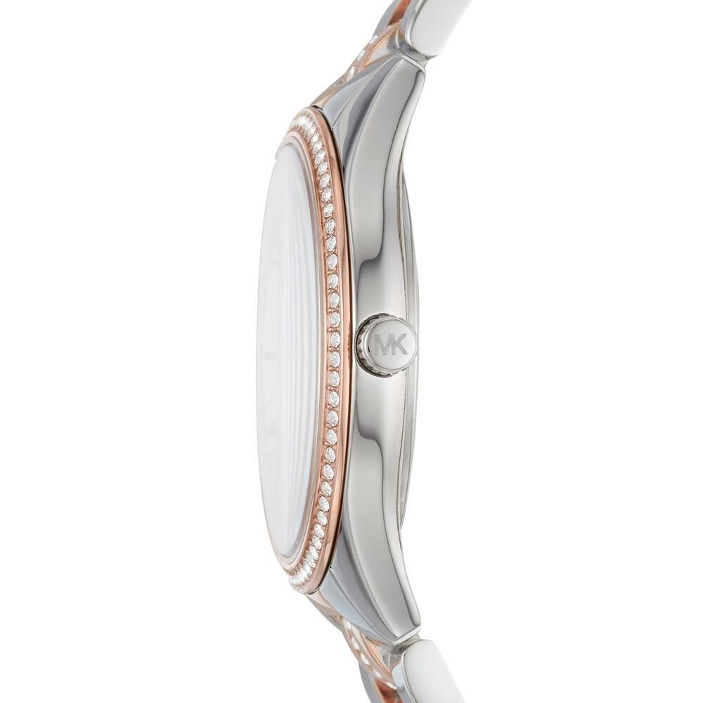 Michael Kors Lauryn Pearl & Crystal 33mm Ladies' Watch