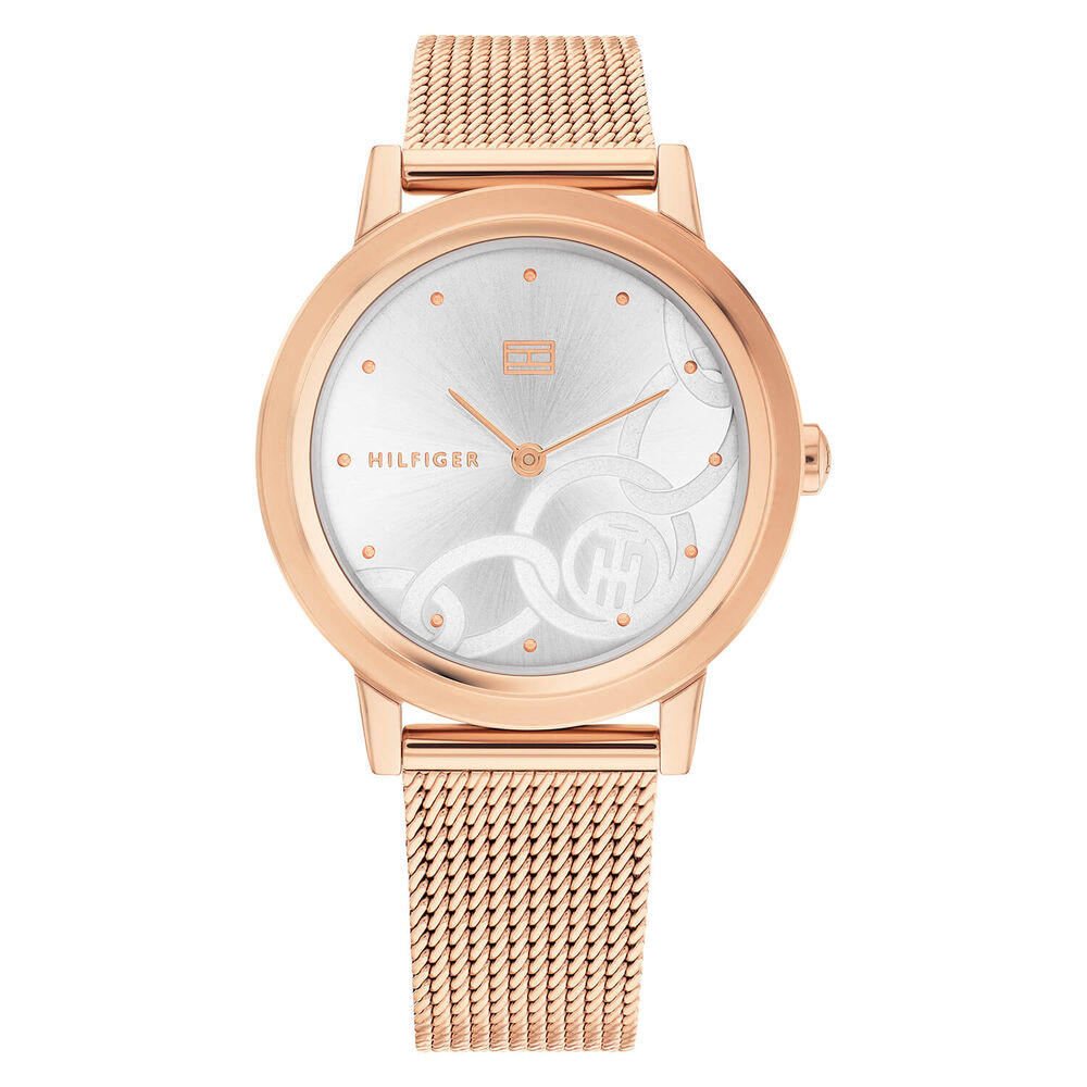 Tommy Hilfiger 34mm Case Rose Gold Plated Bracelet Watch