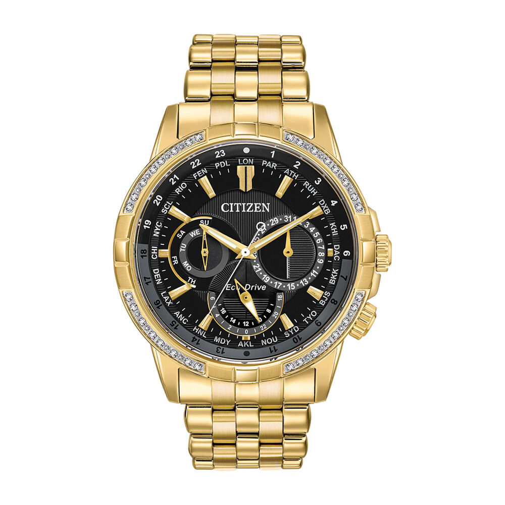 Citizen Eco-Drive Calendrier Diamond 44mm Men's Watch image number 0