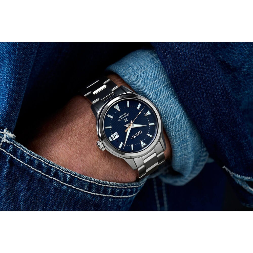 Seiko Prospex Alpinist 38mm Blue Dial Bracelet Watch