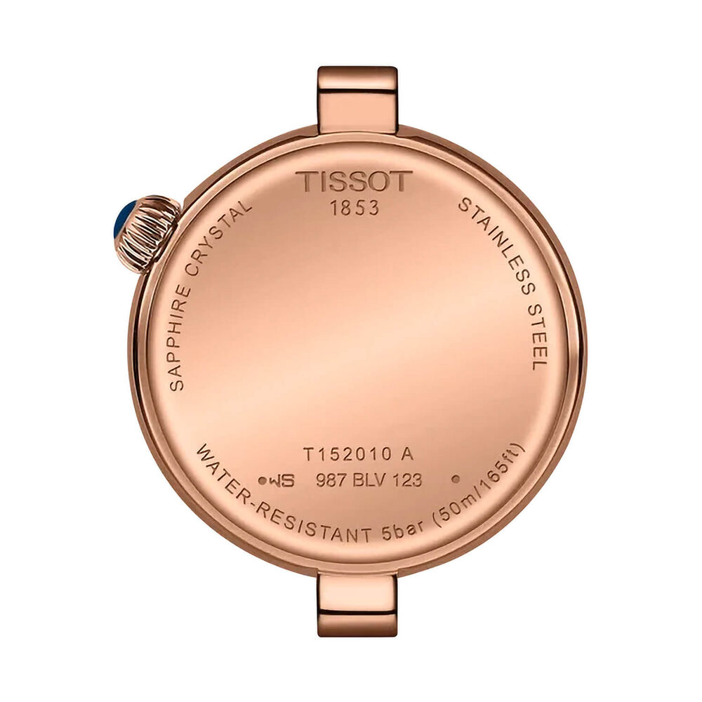Tissot Desir 28mm Beige Mother of Pearl Dial Rose Gold PVD Stainless Steel Bracelet Watch