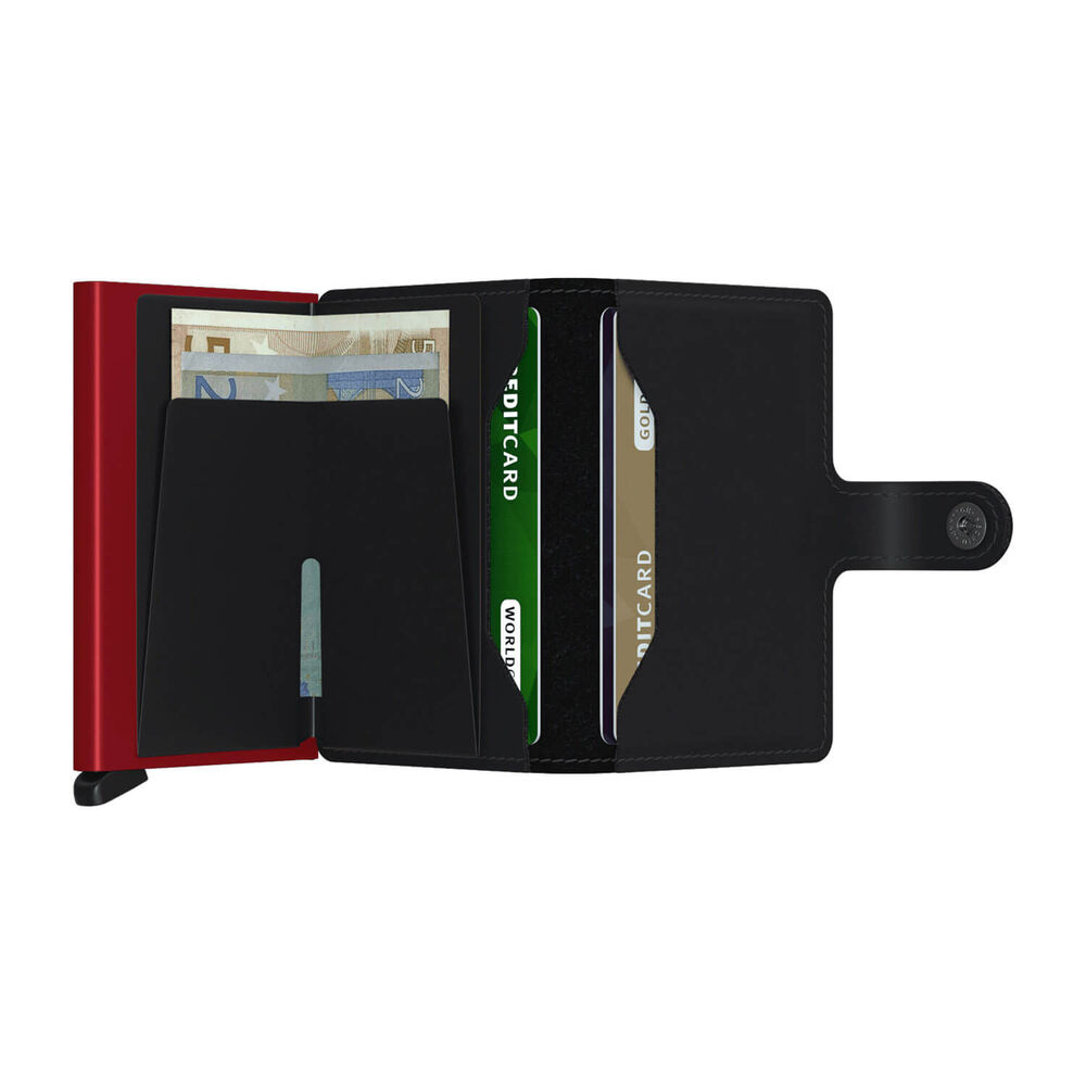 Secrid Mini Matte Black & Red Wallet image number 3
