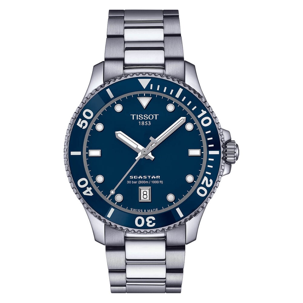 Tissot Seastar 1000 40mm Blue Dial & Bezel Bracelet Watch