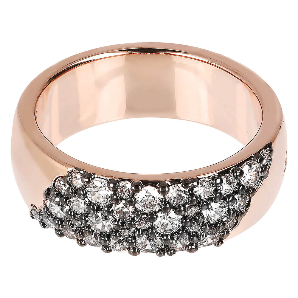 Bronzallure Aurora Cubic Zirconia Rose Gold Ladies Ring