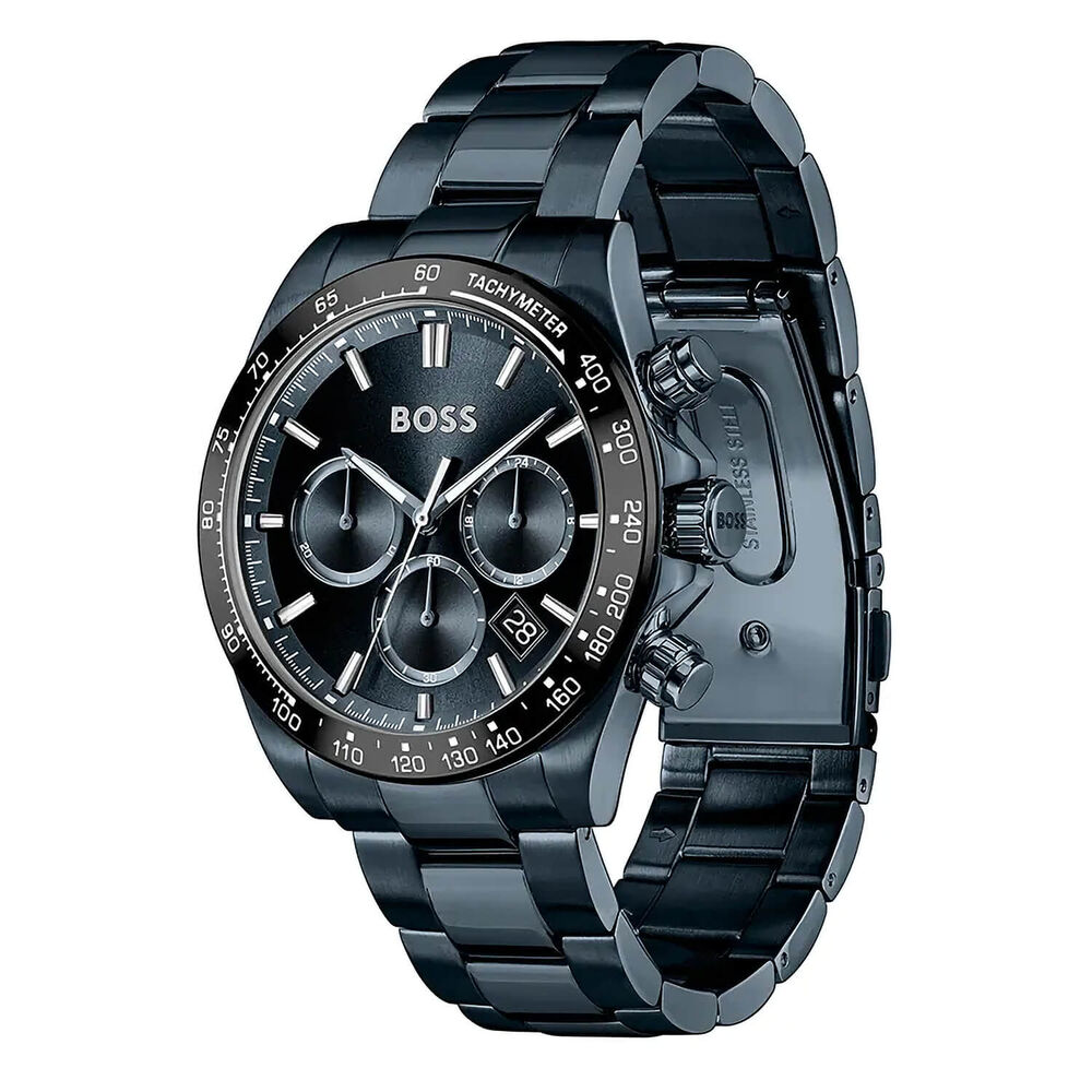 BOSS Hero 2.0 43mm Blue Dial Blue Steel Bracelet Watch image number 1