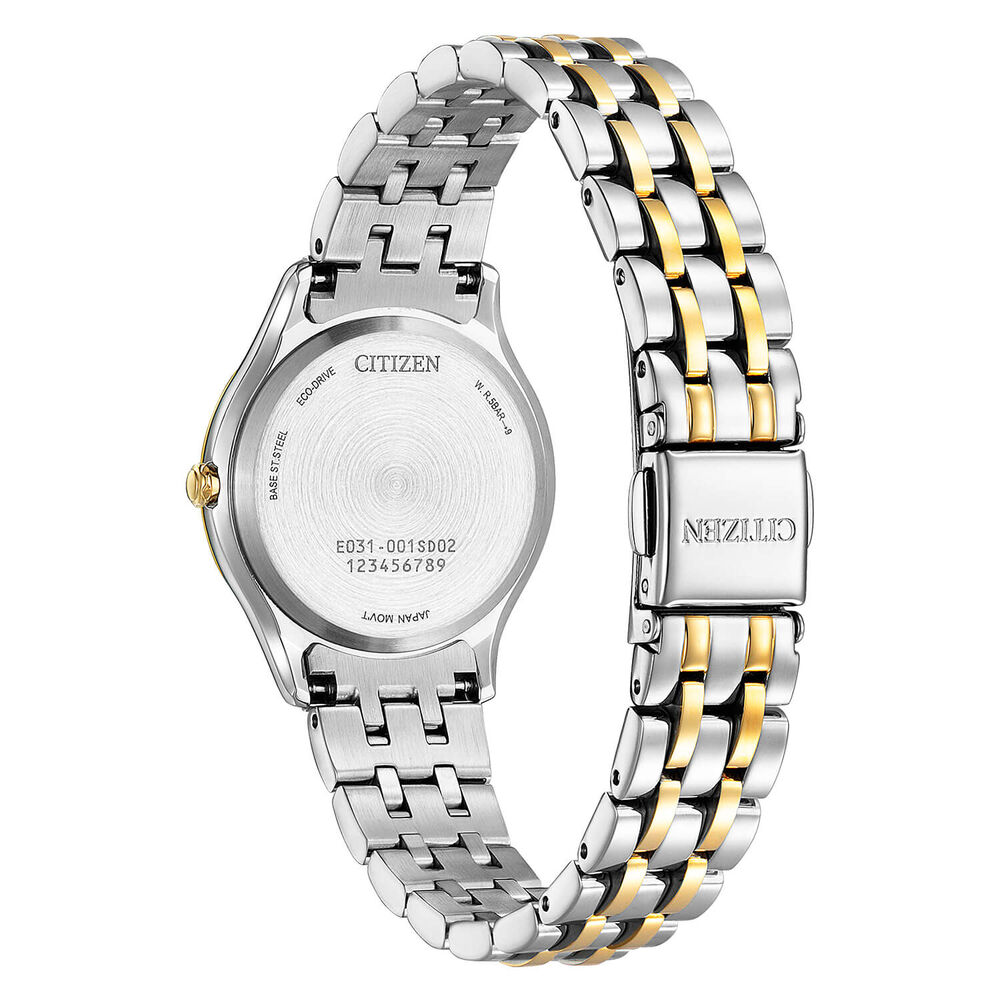 Citizen Silhouette Mother of Pearl Dial Two Tone Bracelet Watch image number 3
