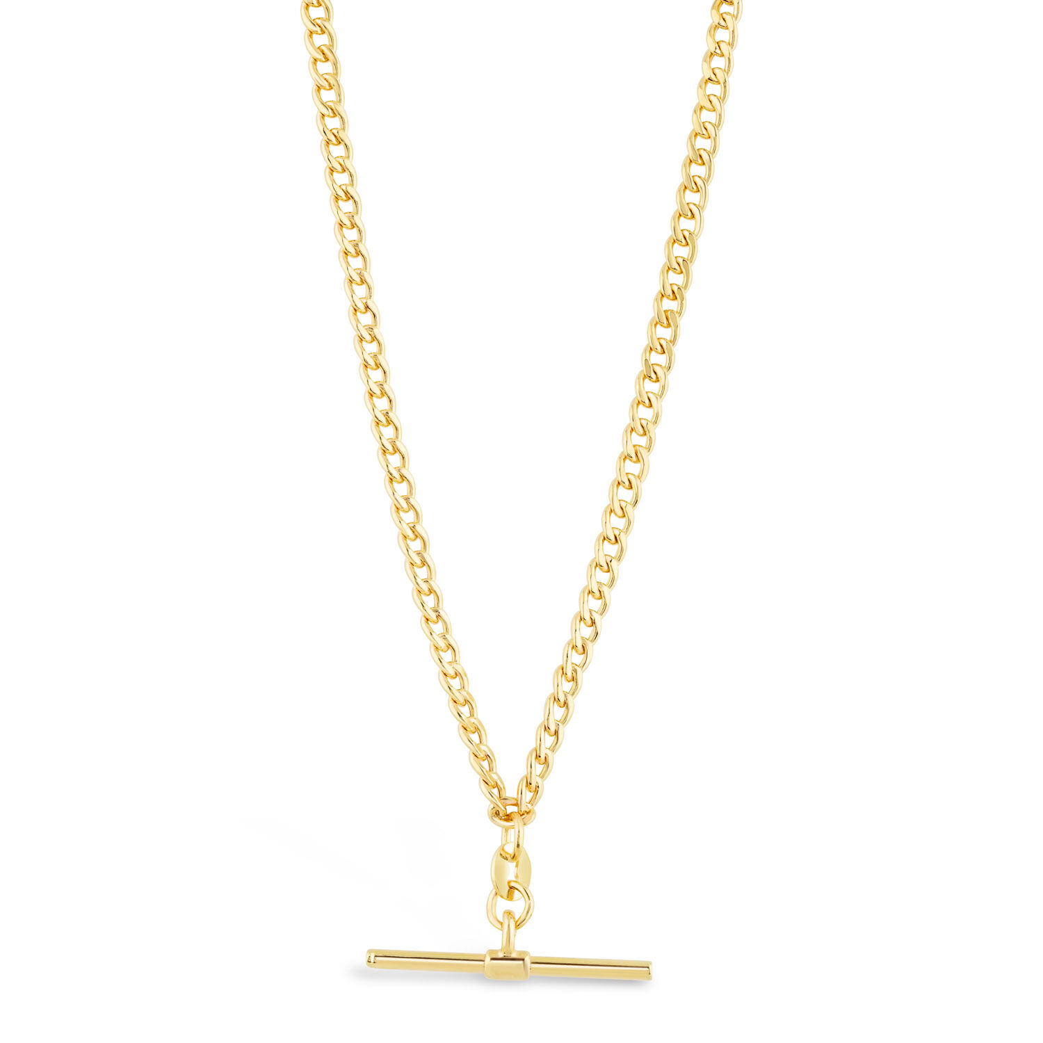 9 carat gold t bar necklace outlet