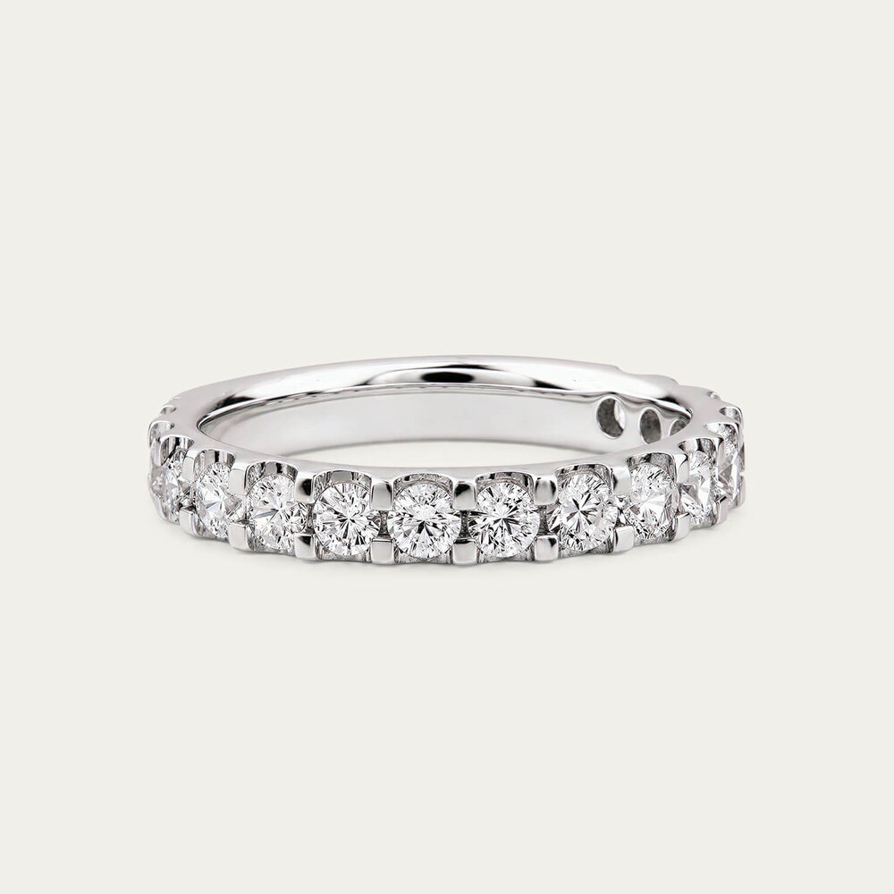 Platinum 1.00ct Diamond 3/4 Full Eternity Ring