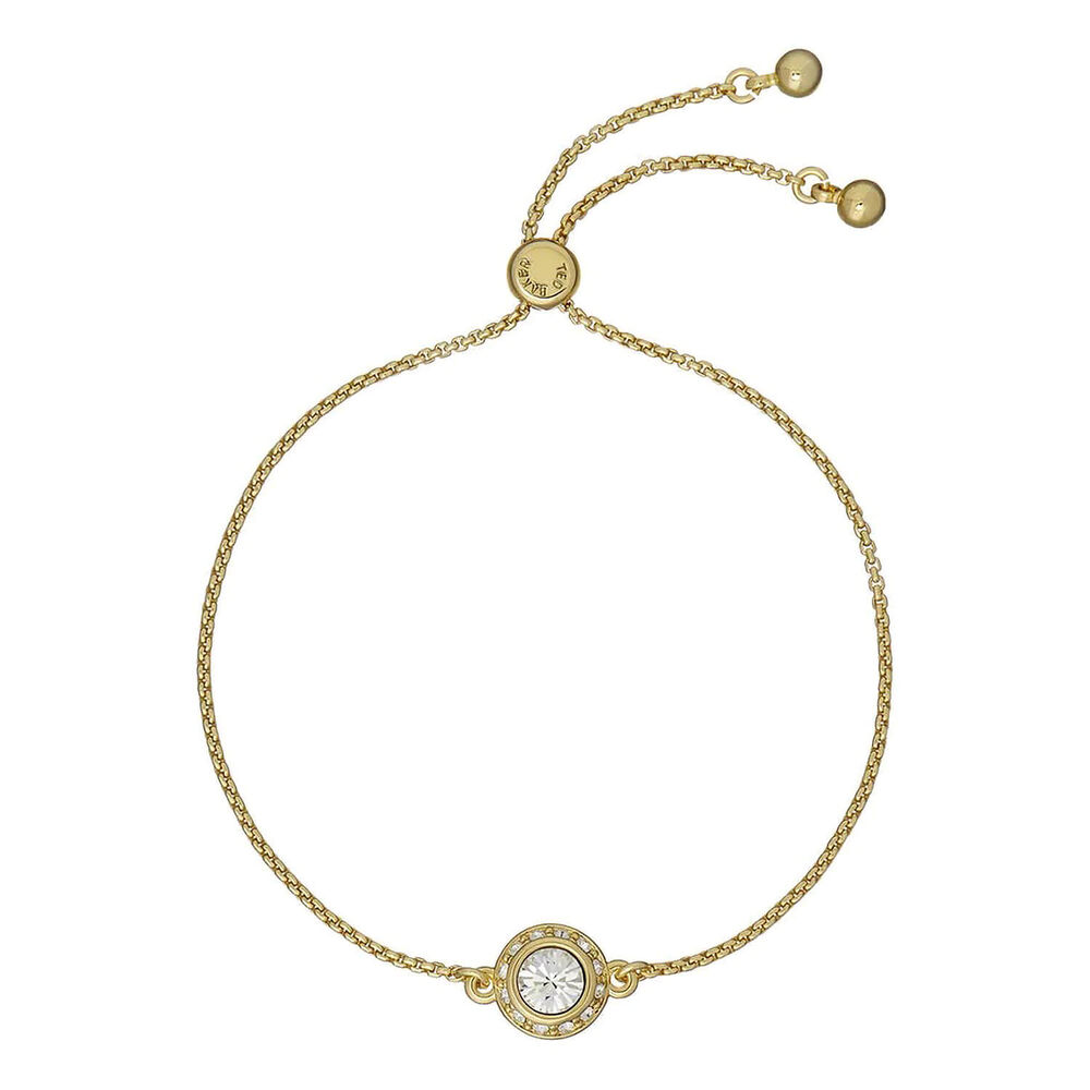 Ted Baker Soleta Yellow Gold Plated Solitaire Sparkle Crystal Bracelet image number 0