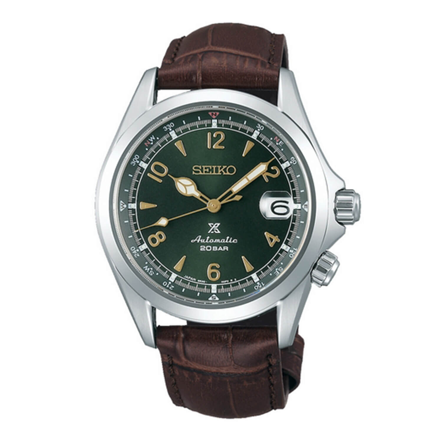 Seiko alpinist leather best sale strap