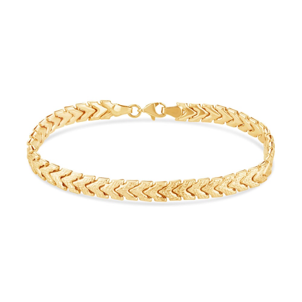 9ct Yellow Gold Braided Link Bracelet image number 0