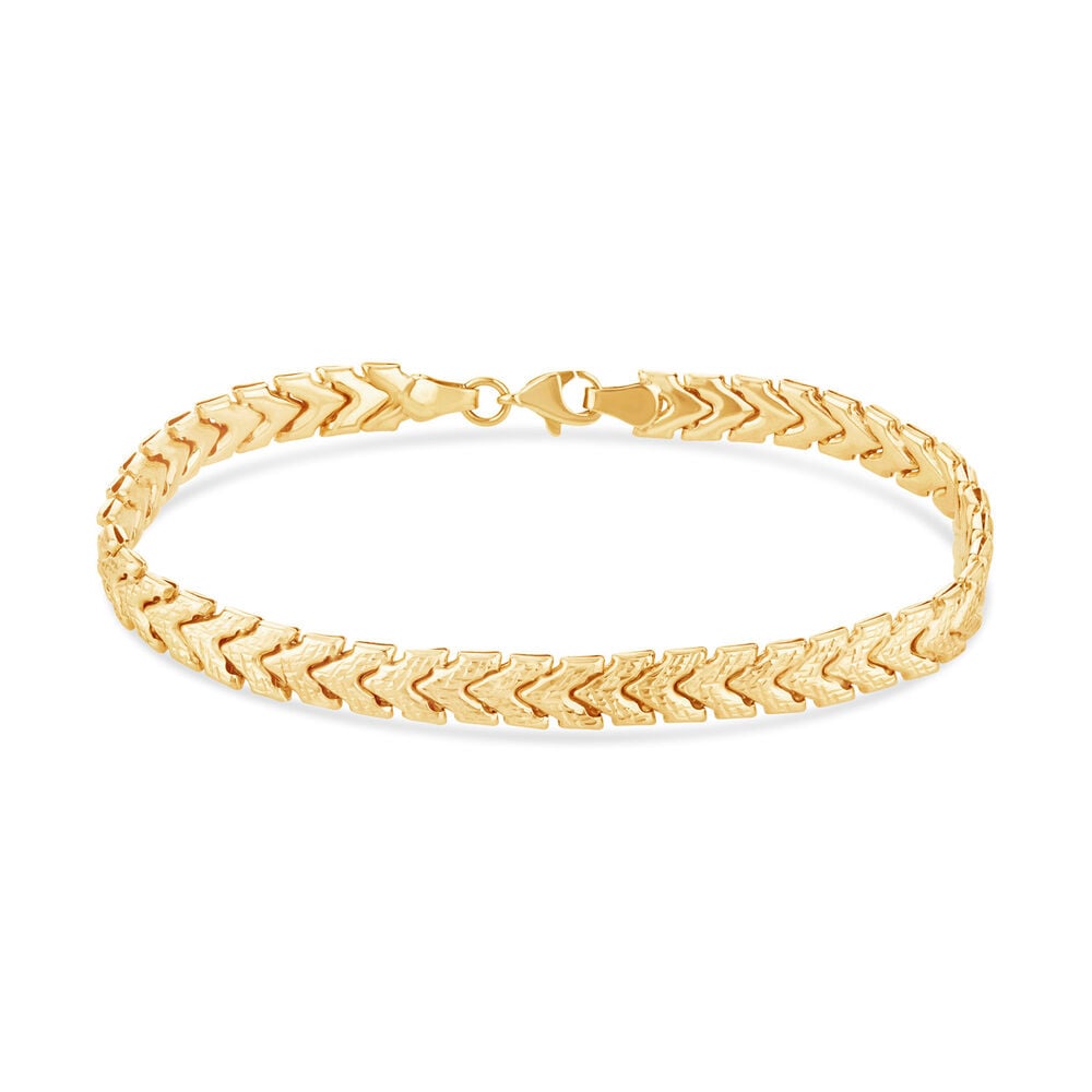 9ct Yellow Gold Braided Link Bracelet image number 0