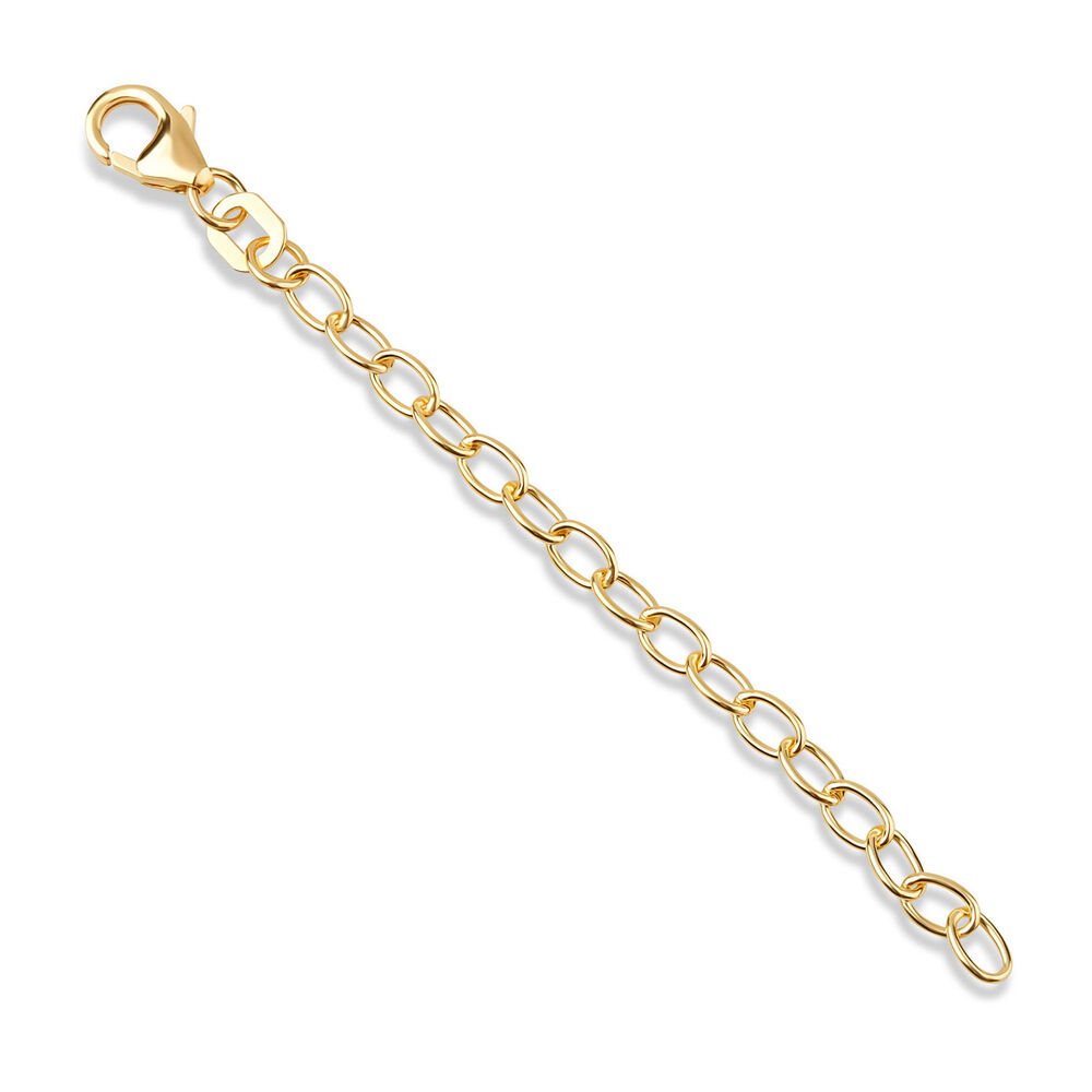 Sterling Silver Yellow Gold-Plated 7cm Extension Chain