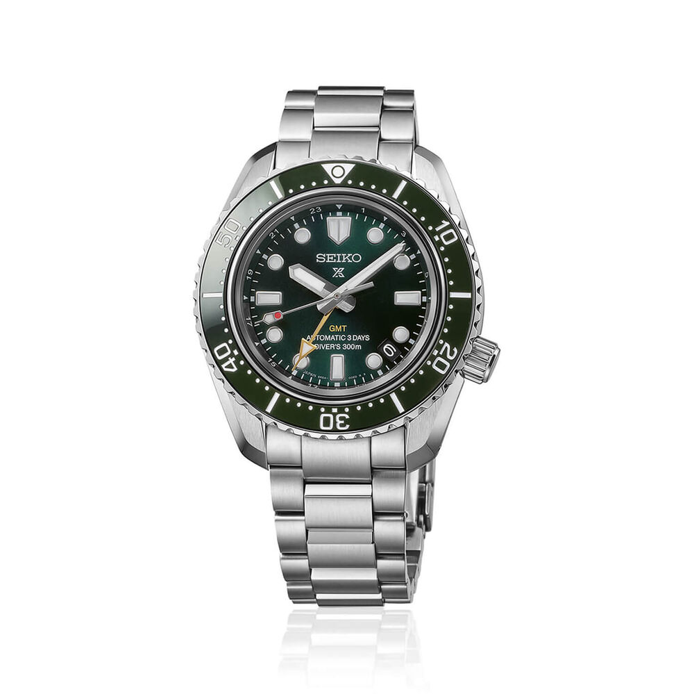 Seiko Propex 1968 Heritage Diver's GMT 42mm Green Dial Stainless Steel Bracelet Watch