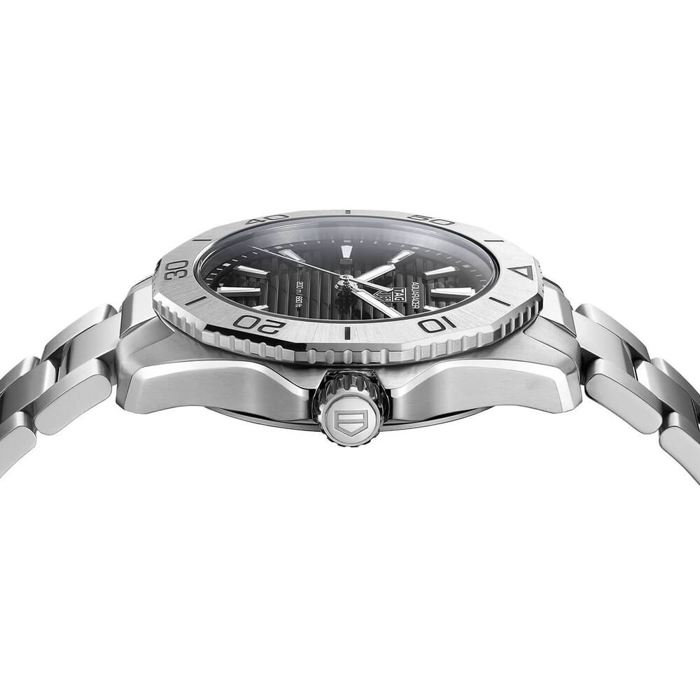 TAG Heuer Aquaracer Professional 200 40mm Black Dial Stainless Steel Bracelet Watch image number 3