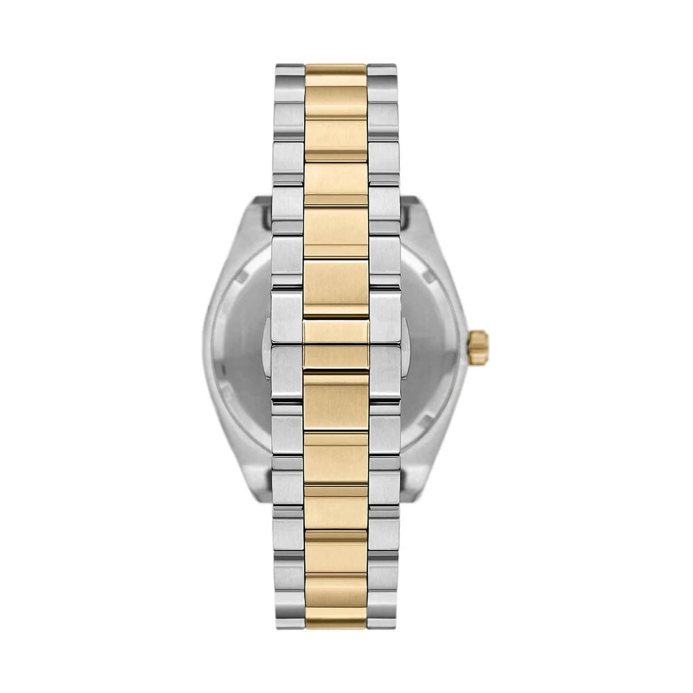 Emporio Armani 41mm Beige Dial Two Tone Stainless Steel Bracelet Watch image number 3