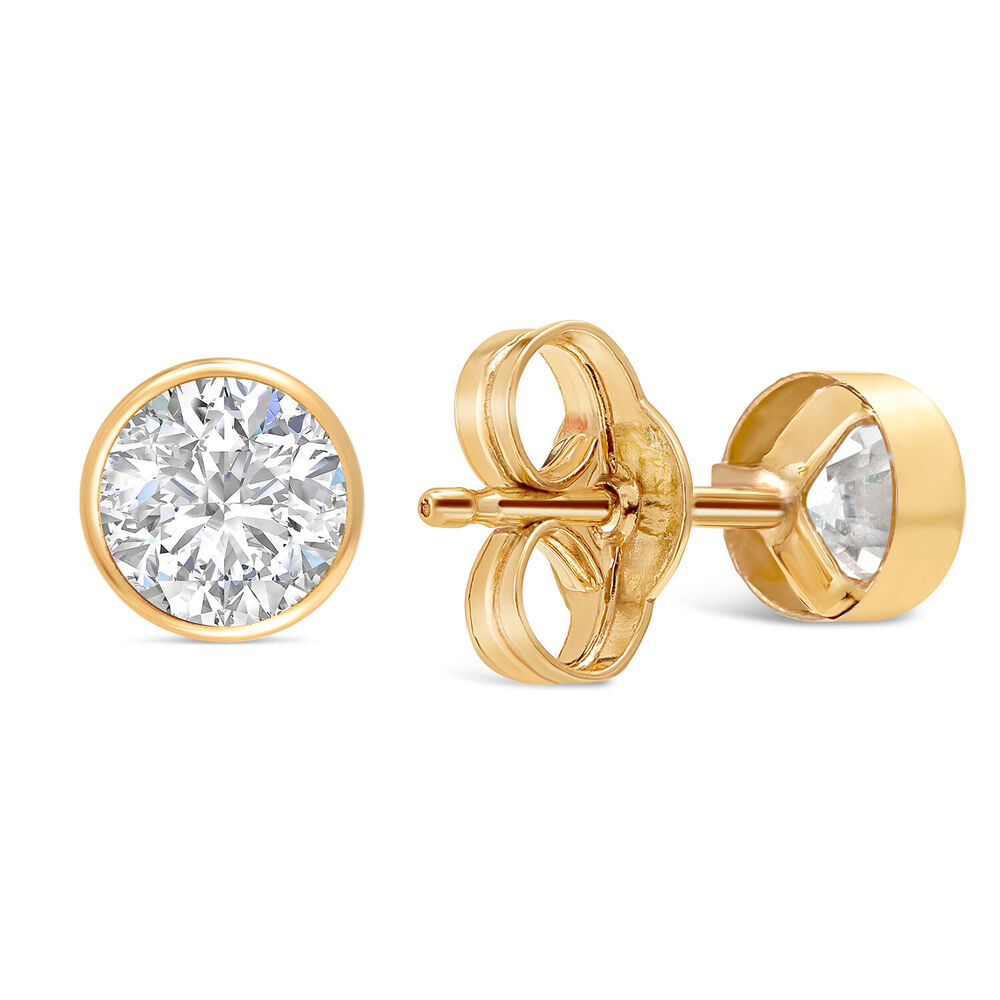 9ct Gold Cubic Zirconia Stud Earrings