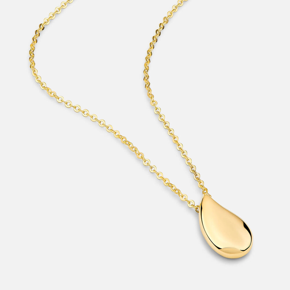 9ct Yellow Gold Polished Tear Pendant