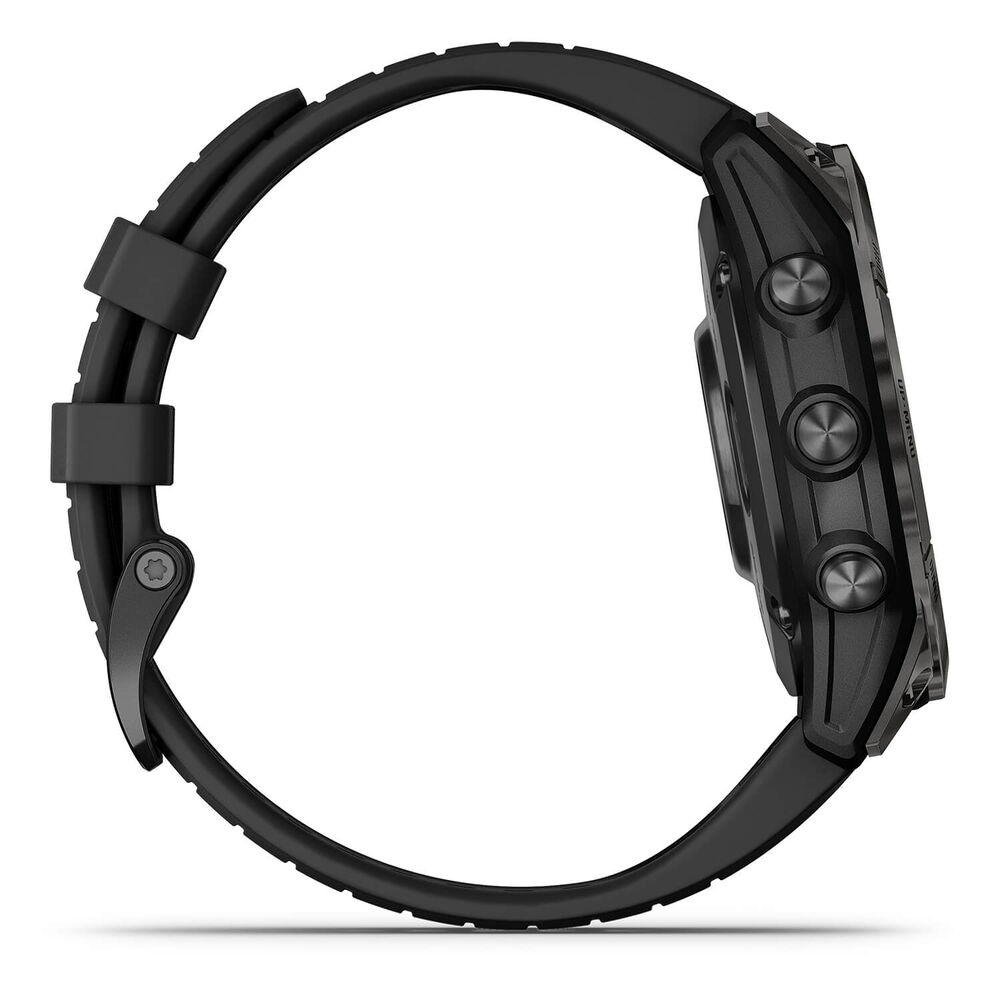 Garmin Epix Pro Gen 2 Sapphire 47mm Carbon Grey DLC Titanium Case Black Strap Watch image number 9