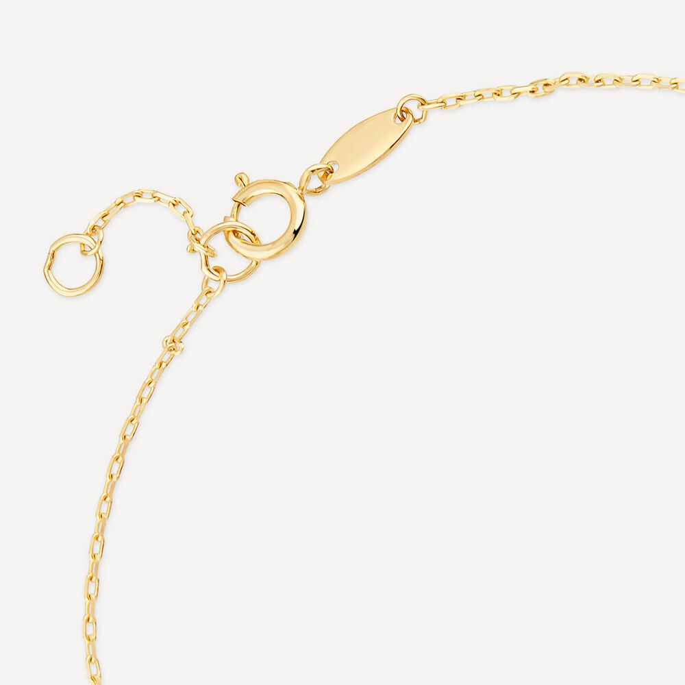 9ct Yellow Gold Mother of Pearl Petal Bracelet image number 4