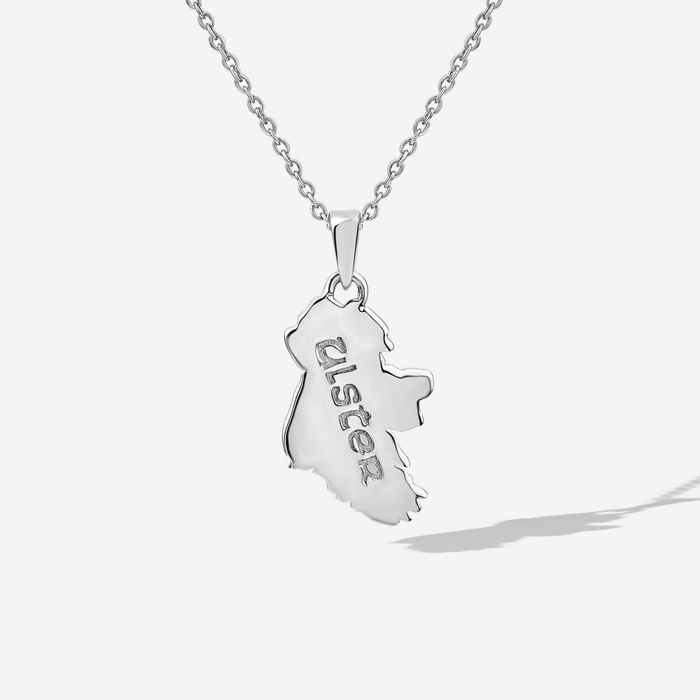 My Heart Belongs to Ulster Sterling Silver Pendant image number 1