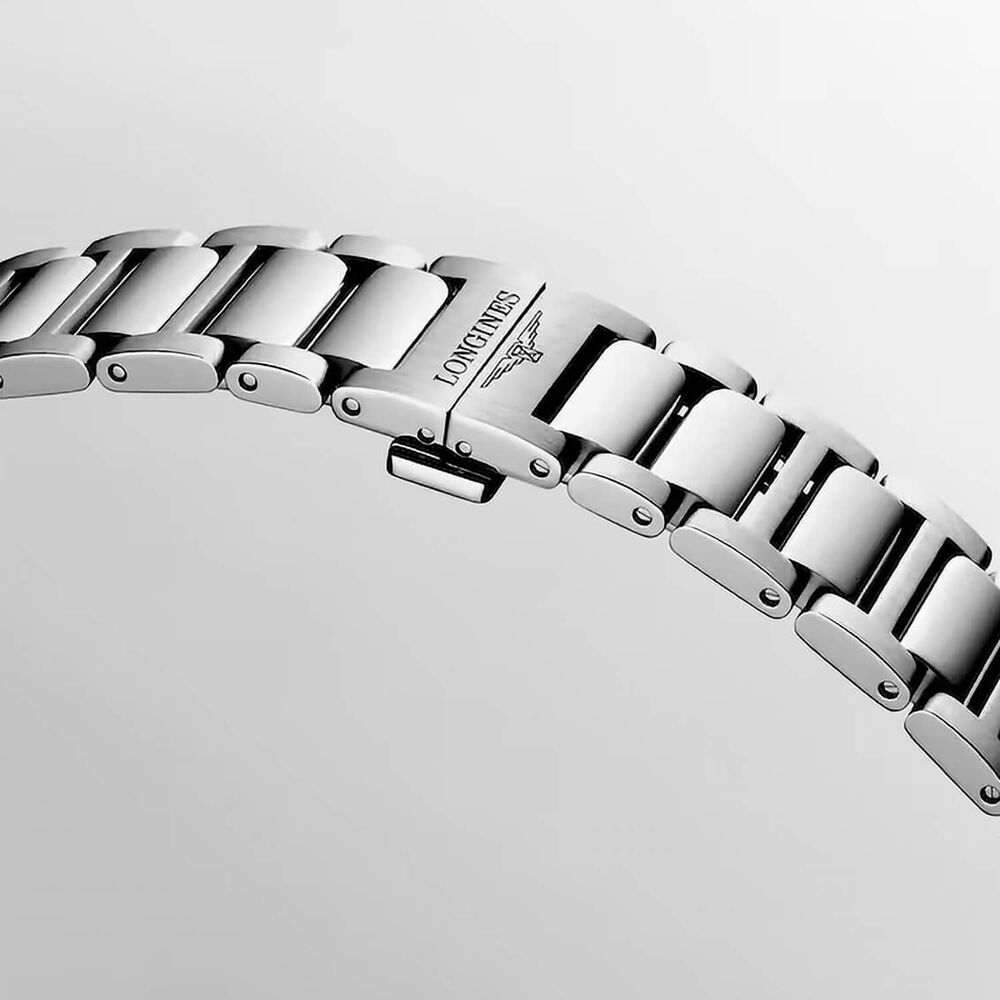 Longines Conquest 38mm Blue Sandblasted Dial Stainless Steel Bracelet Watch