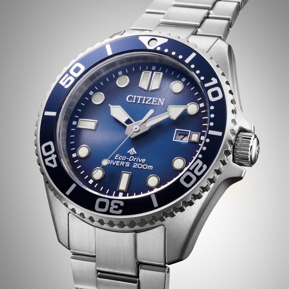 Citizen Promaster Diver 44mm Blue Dial Stainless Steel Bracelet Watch