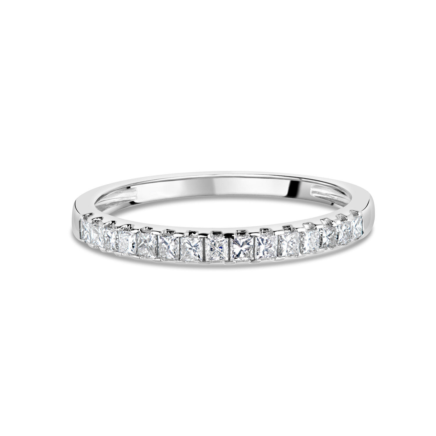 18ct White Gold 0.33ct Diamond Princess Eternity Ring