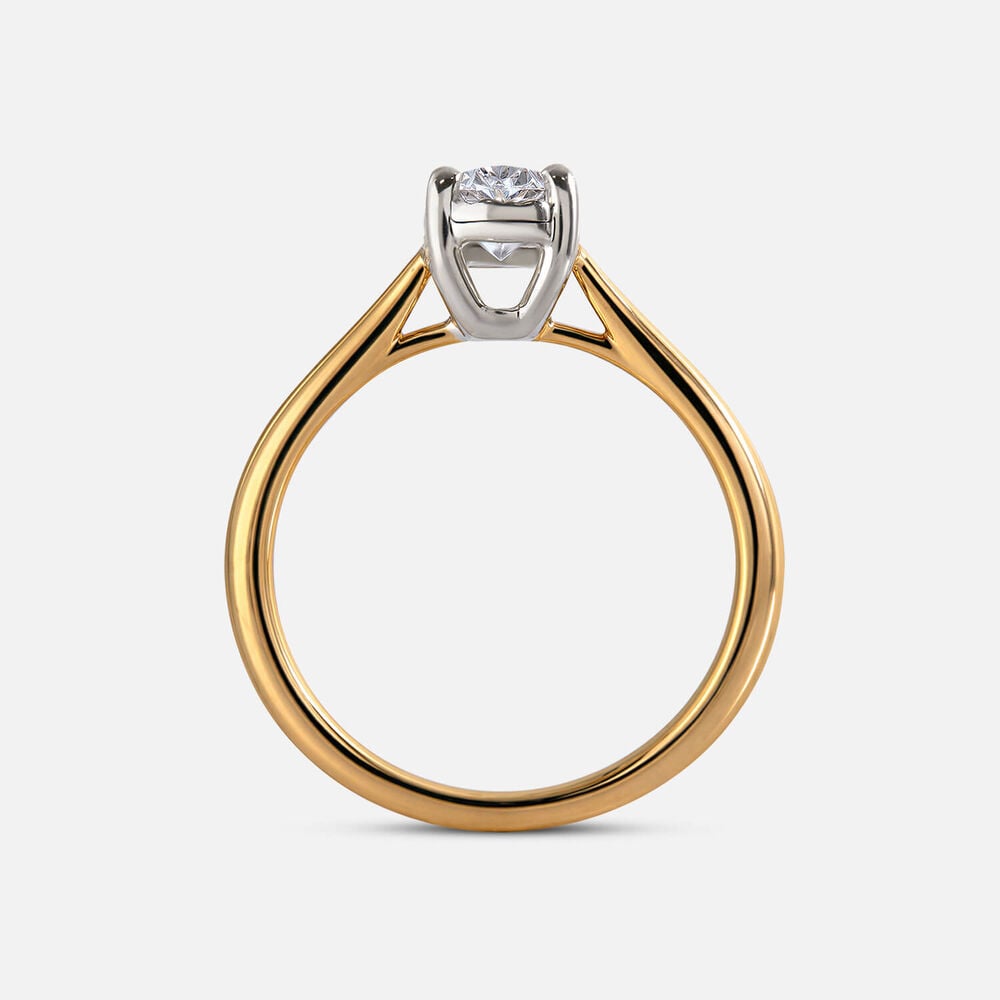 Prism 9ct Yellow Gold 0.50ct Oval Diamond Solitaire Ring