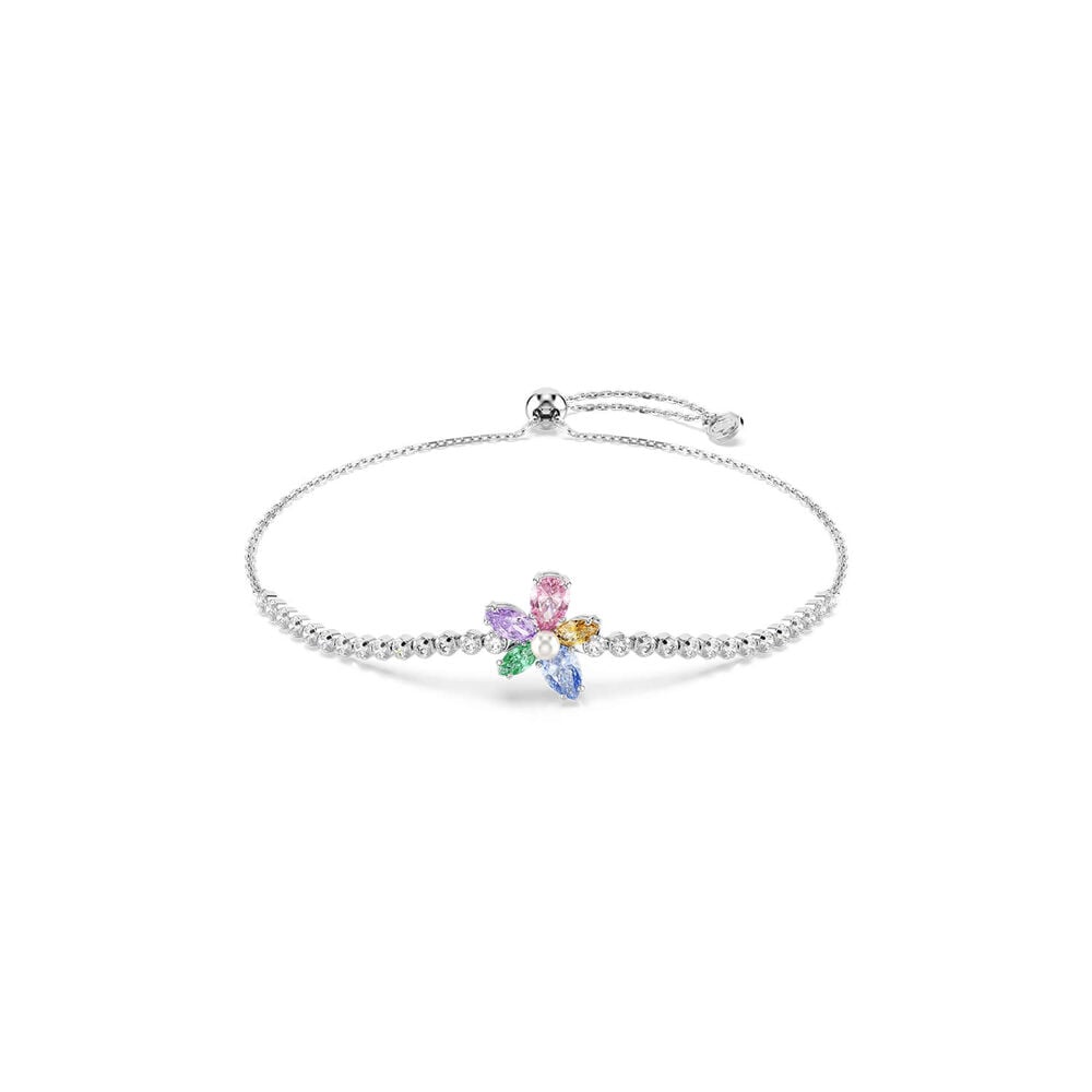 Swarovski x Ariana Grande Multicoloured Crystals & Cubic Zirconia Flower Bracelet