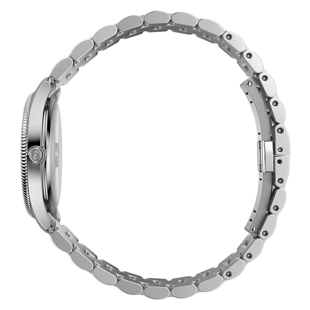Gucci G-Timeless Quartz 29mm Pink Dial Diamond Dots Steel Bracelet Watch