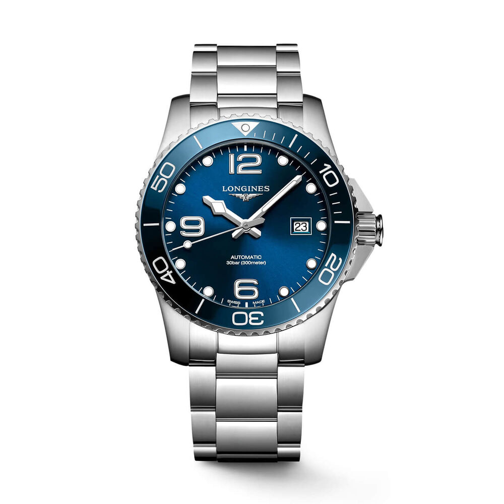 Longines Diving HydroConquest 41mm Automatic Blue Dial Bracelet Watch image number 0