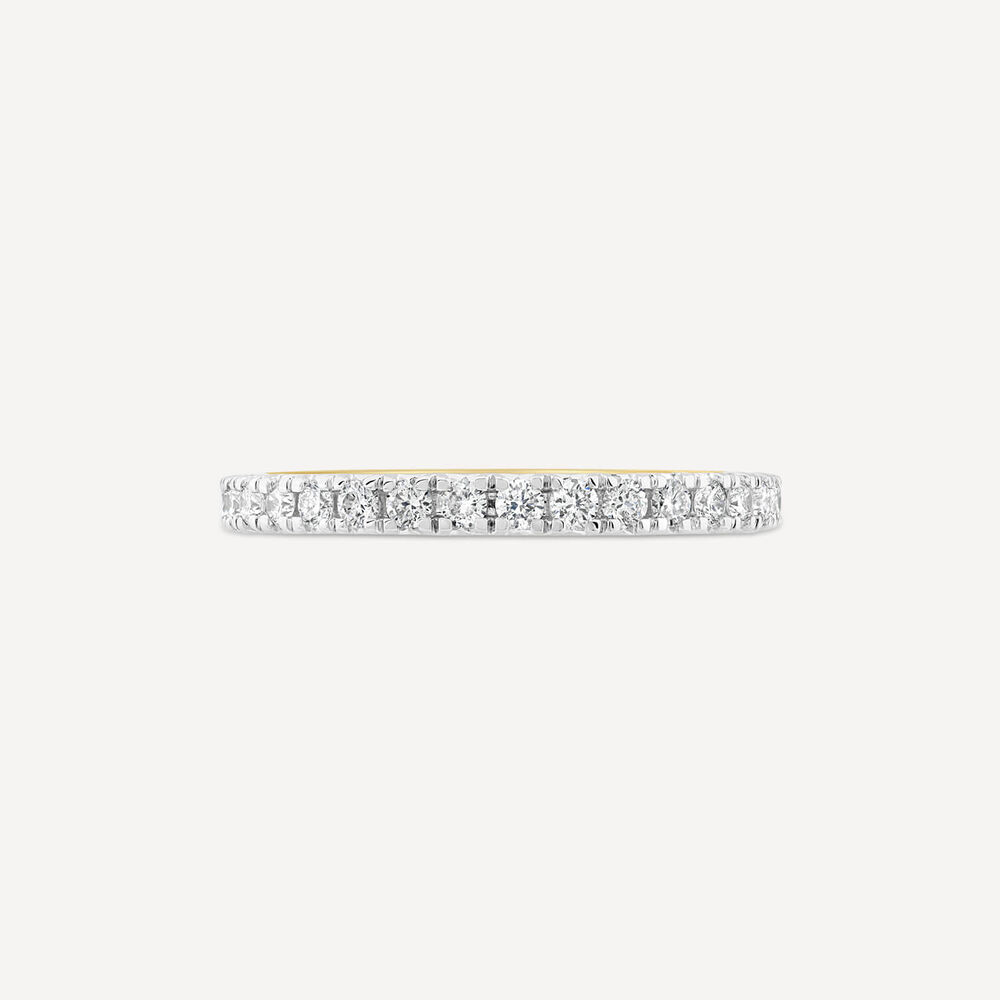 Born 18ct Yellow Gold 0.30ct Claw Set Diamond Wedding Ring image number 1