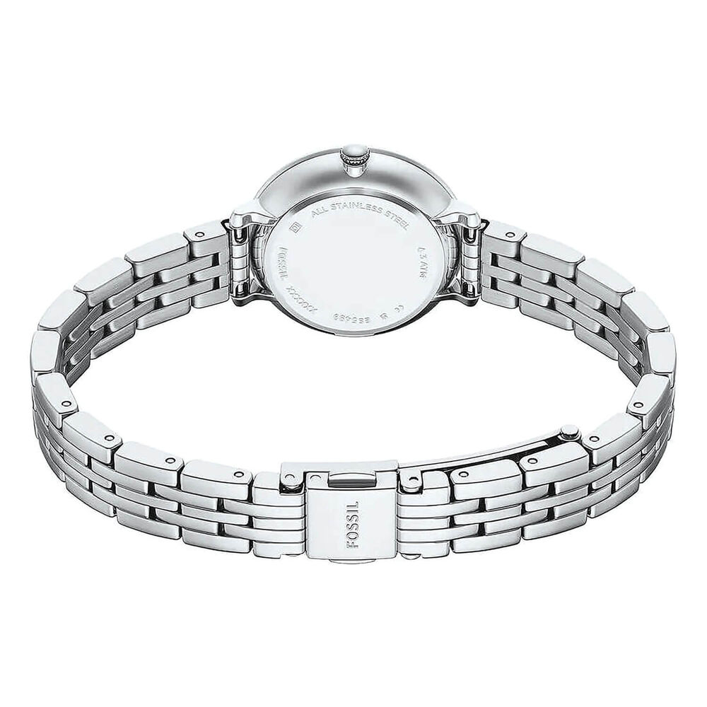 Fossil Heidi 26mm Mother of Pearl Dial Silver Tone Stainless Steel Bracelet Watch