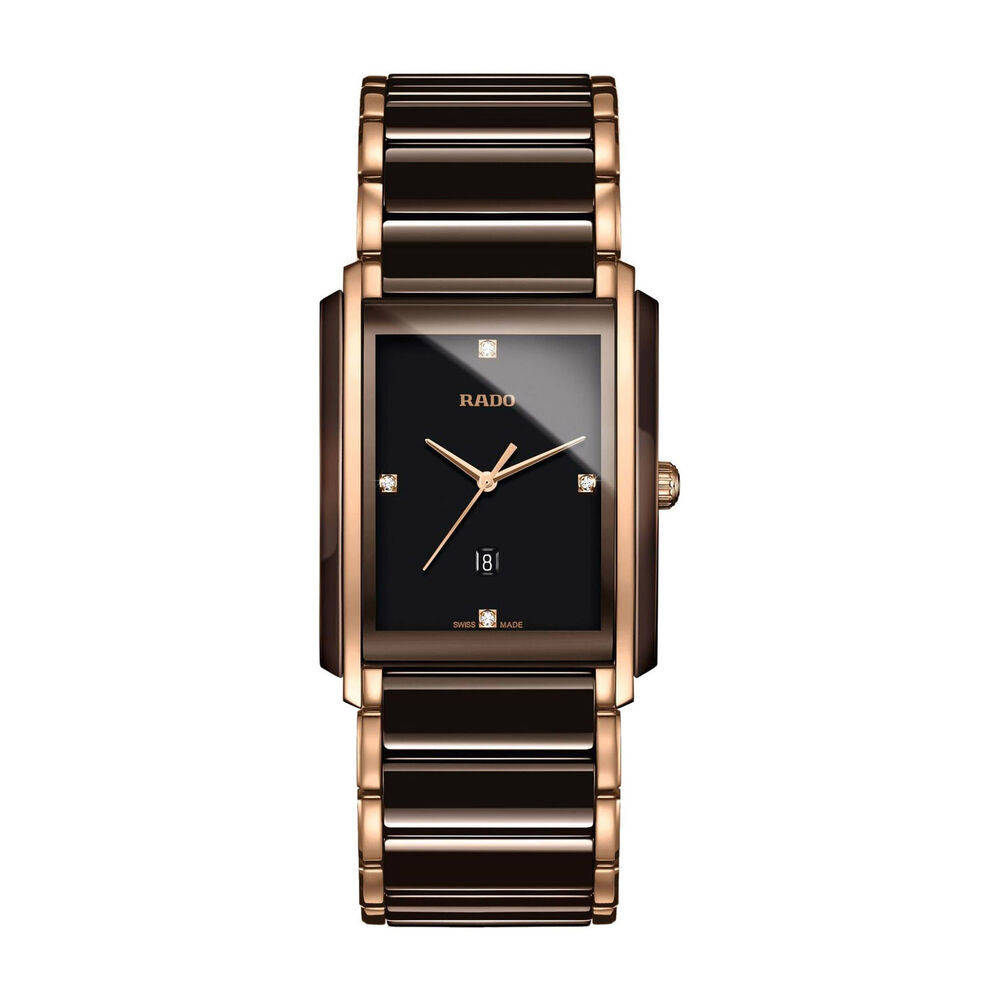 Rado Integral Diamond & Brown Ceramic 31mm Unisex Watch image number 0