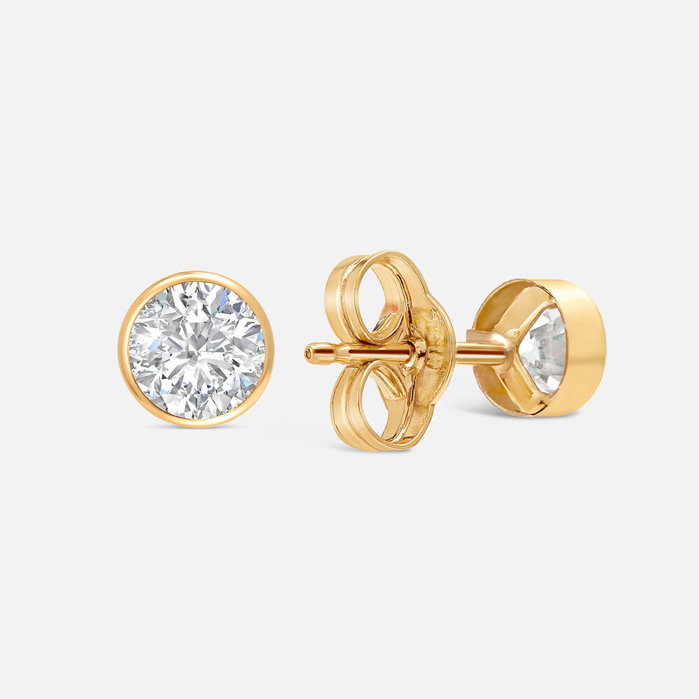 9ct Gold Cubic Zirconia Stud Earrings