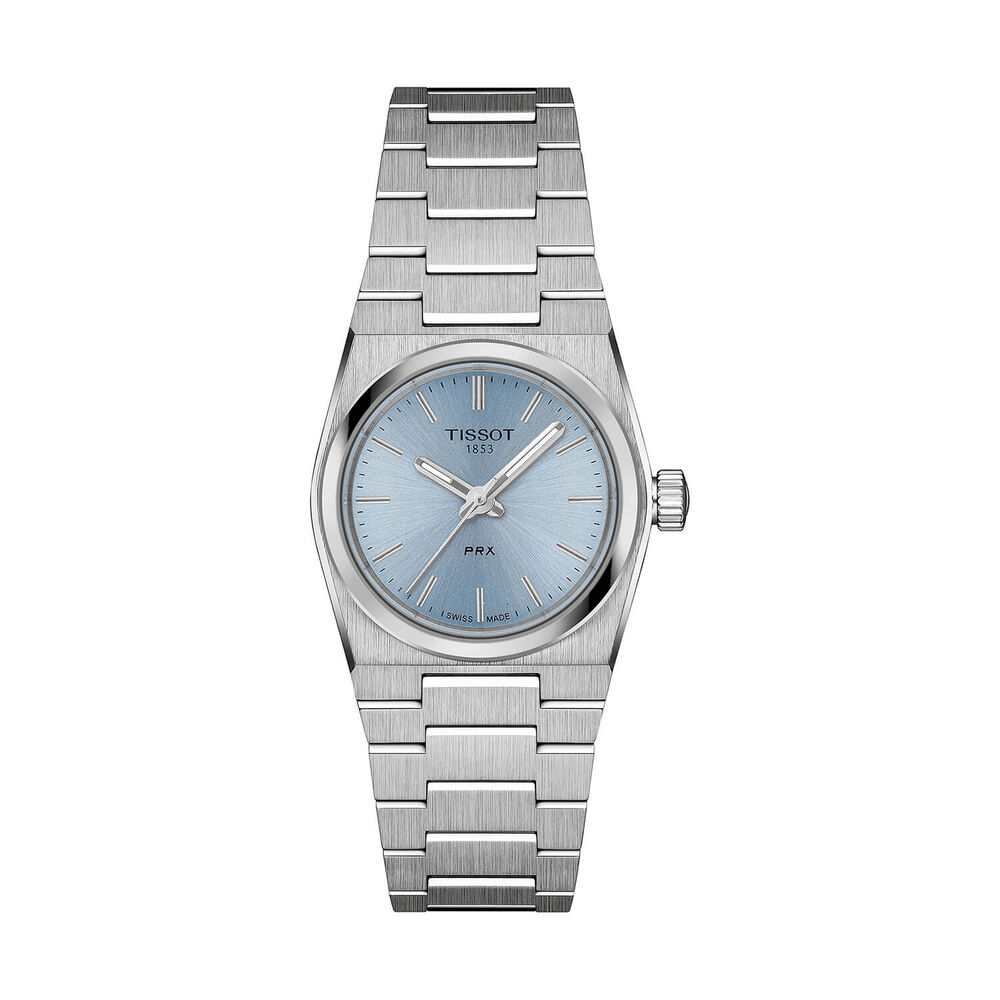 Tissot PRX Quartz 25mm Ice Blue Dial Stainless Steel Bracelet Watch image number 0