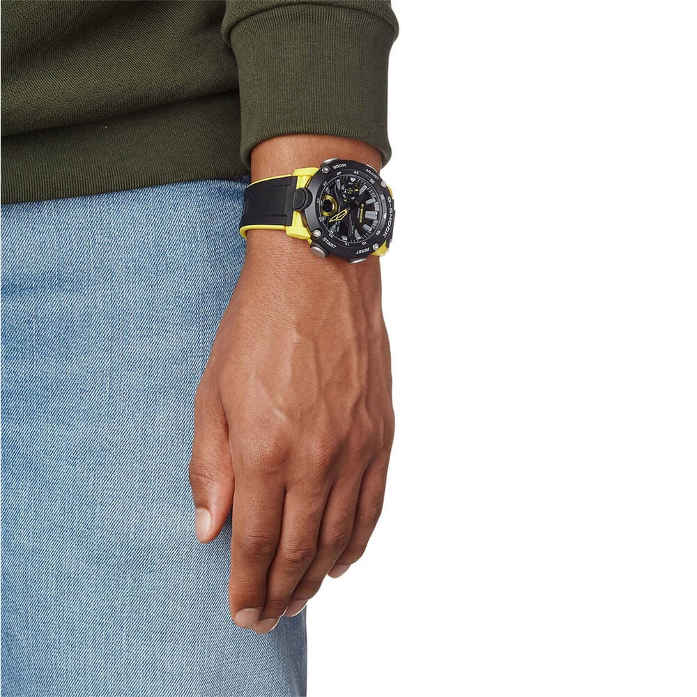 G-SHOCK GA-2000 Series 51.2x47mm Black & Yellow Analogue & Digital Display Resin Strap Watch
