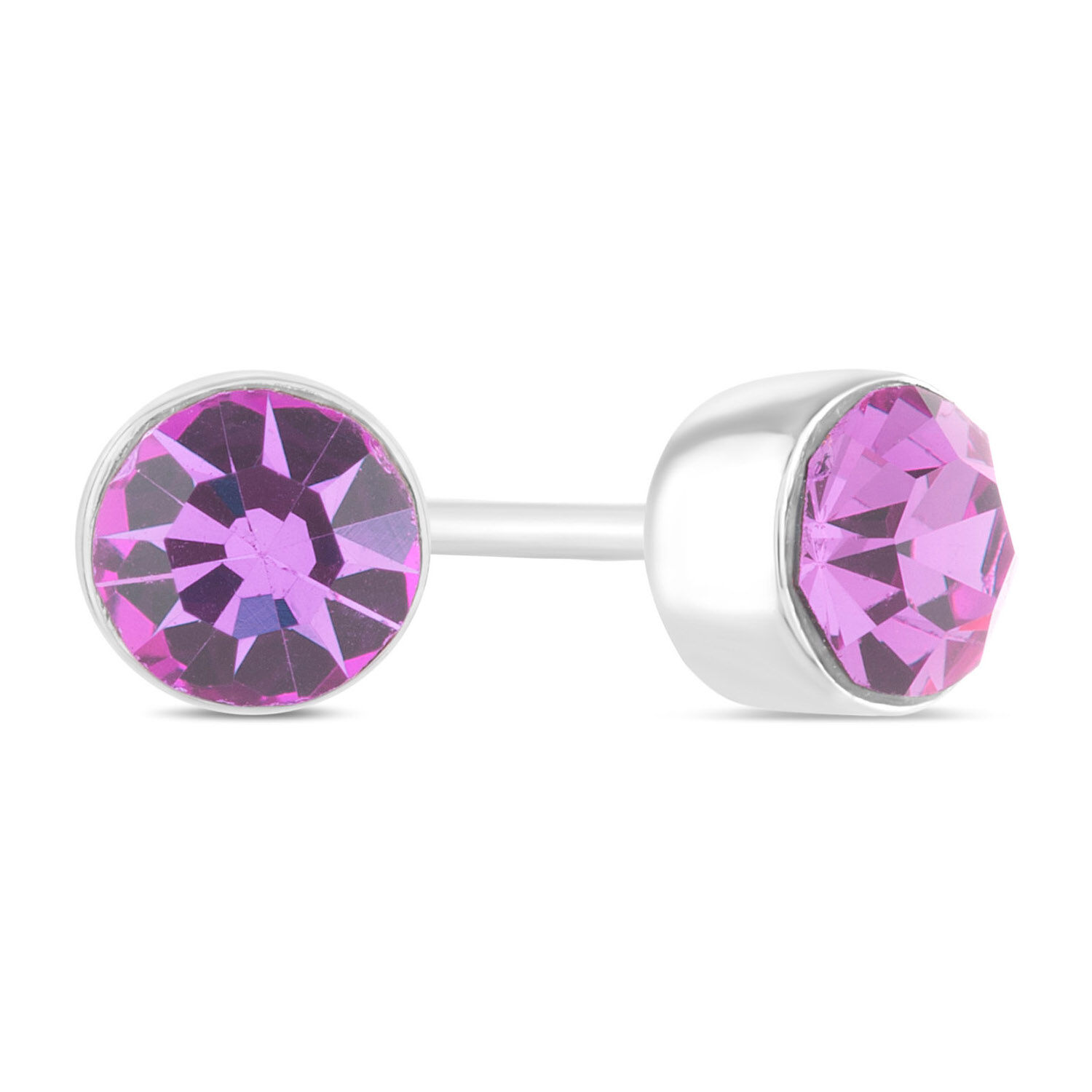 Children's top amethyst earrings