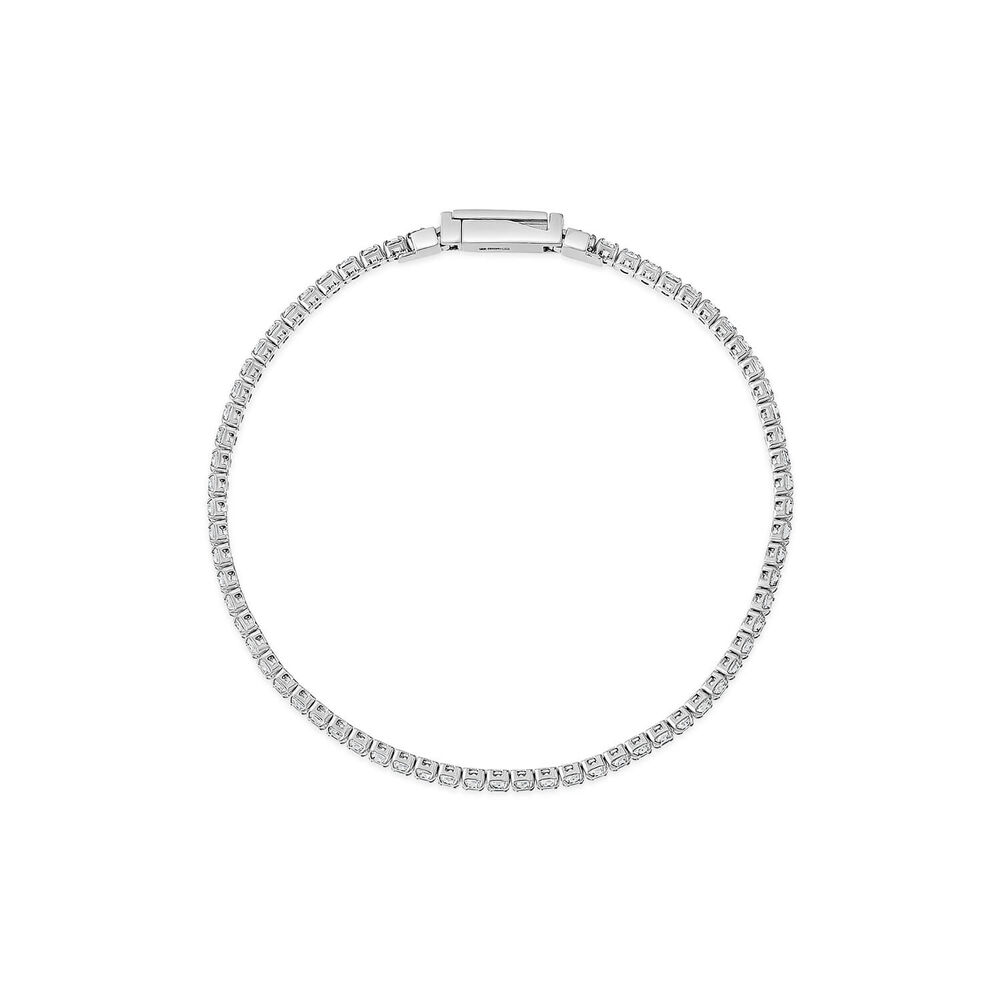 Sterling Silver Cubic Zirconia Tennis Bracelet
