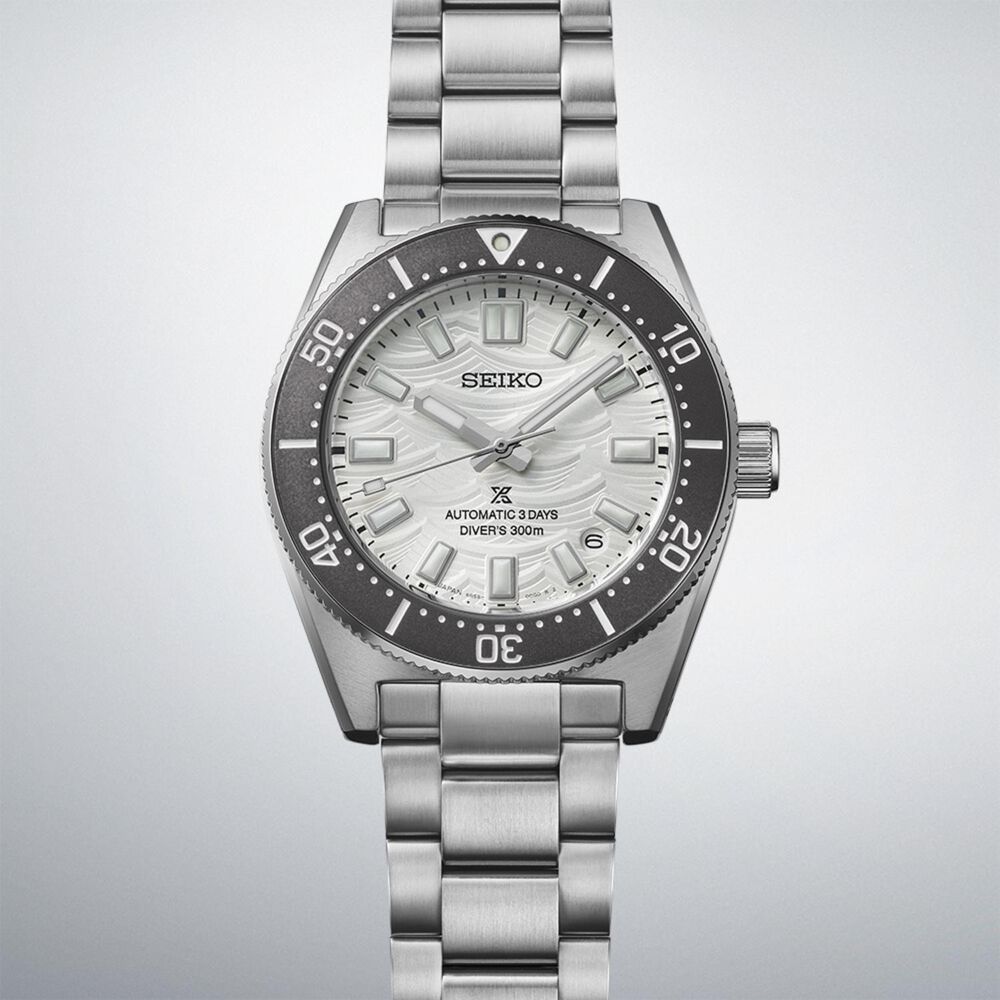 Seiko Prospex 1965 Heritage Diver’s 60th Anniversary Edition 40mm Silver Dial Bracelet Watch image number 1
