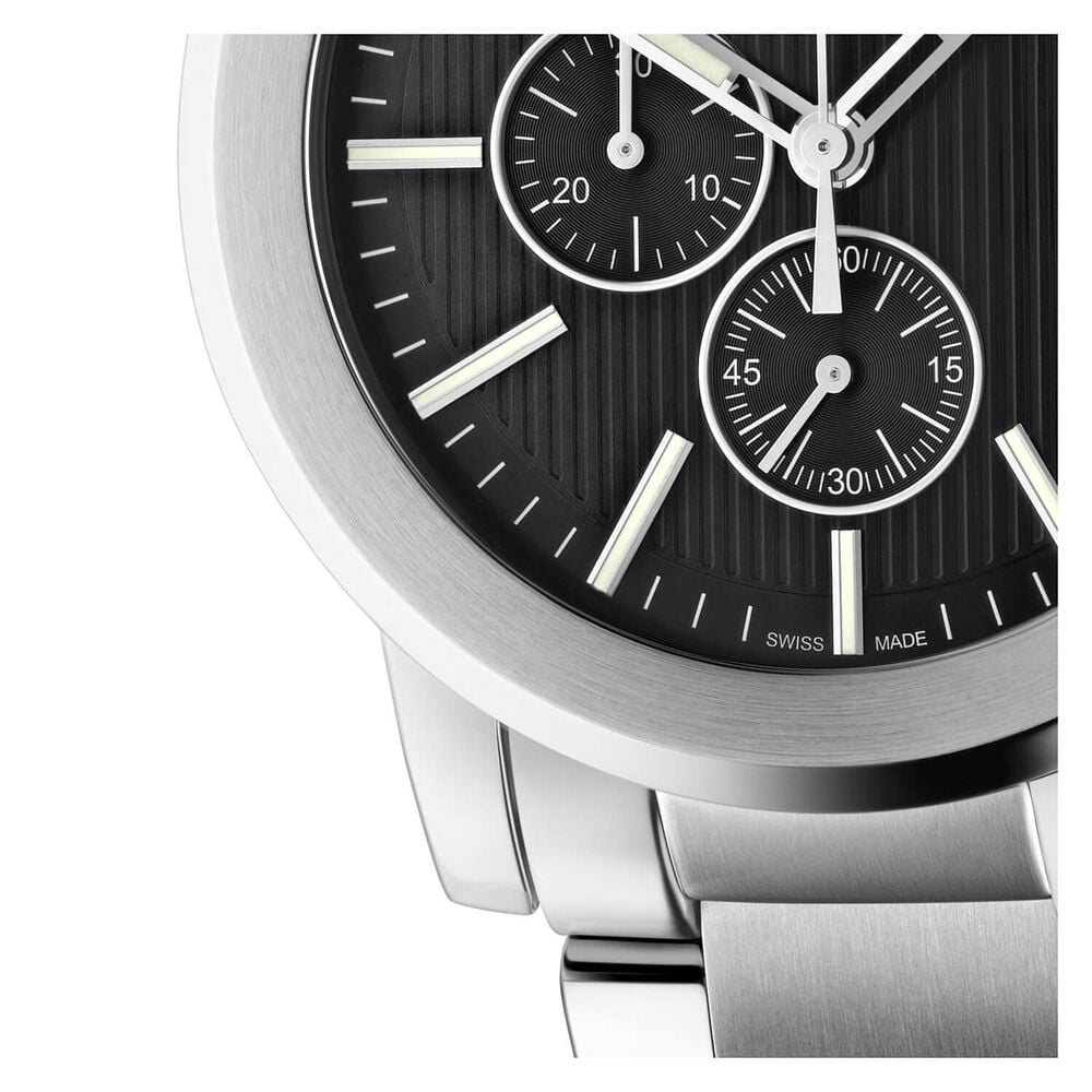 Gucci G-Chrono 44mm Black Dial Steel Case Bracelet Watch